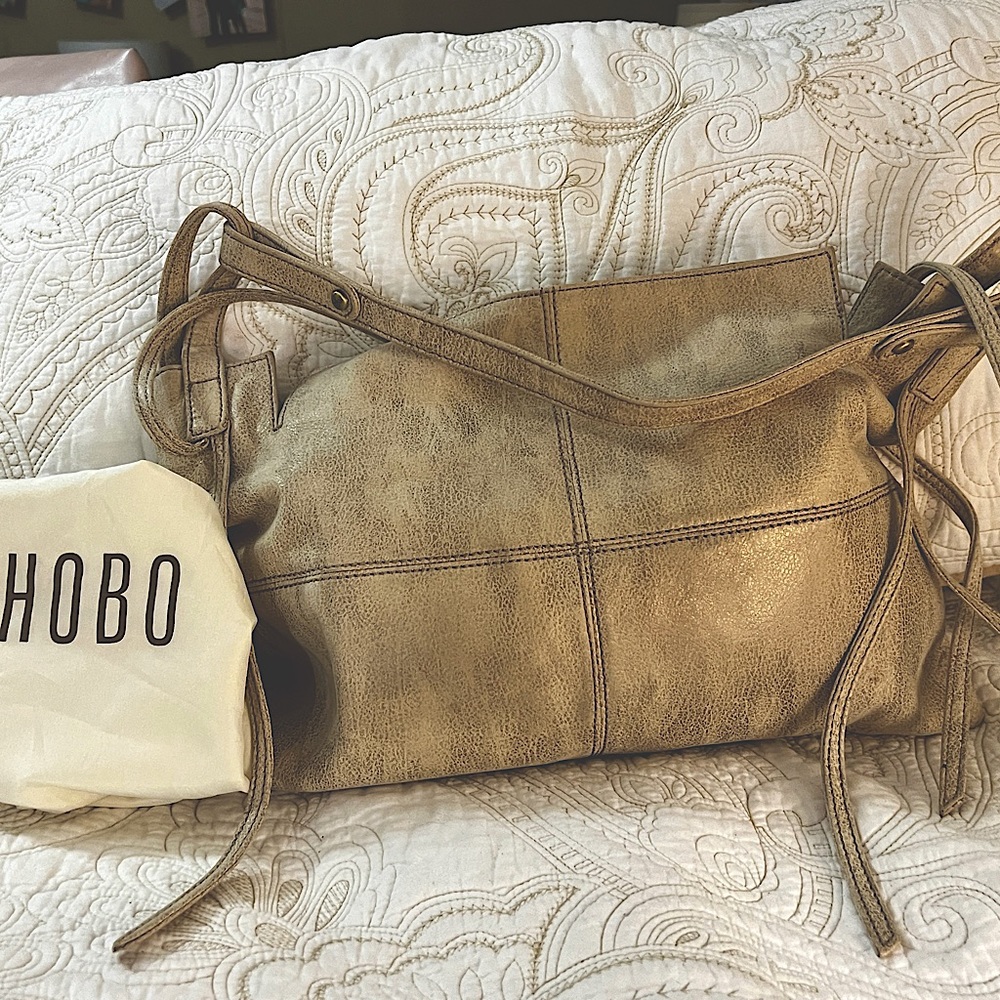 HOBO metallic gold Handbag